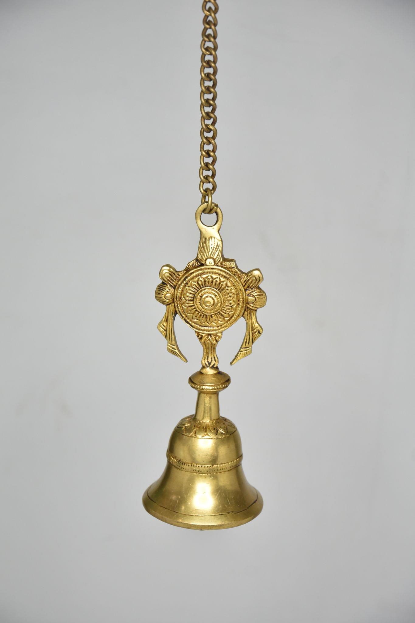 Brass Wall Temple Bell — 25"