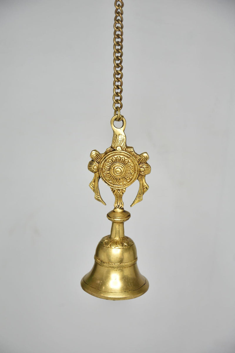 Brass Wall Temple Bell — 25"