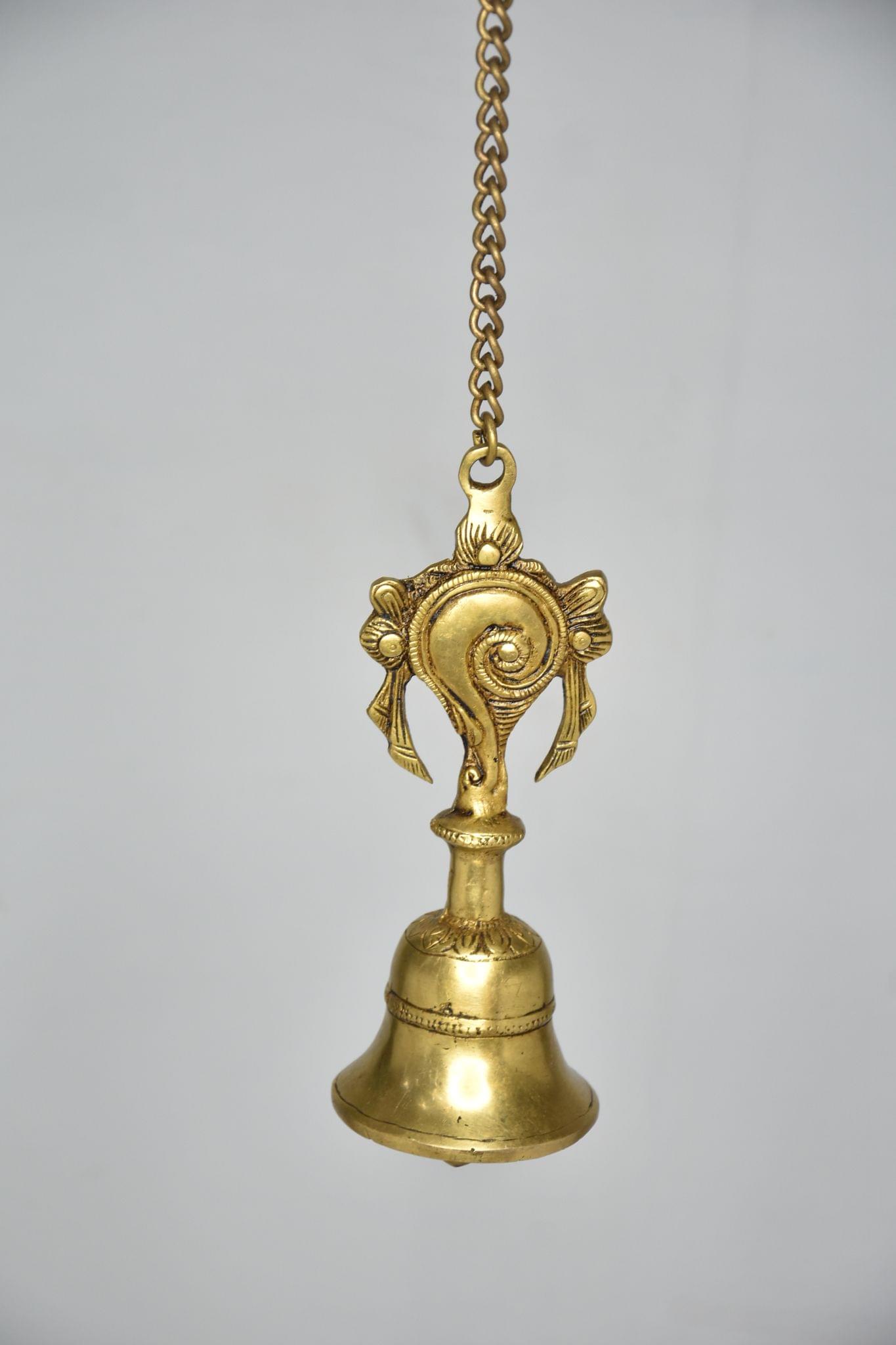 Brass Wall Temple Bell — 25"