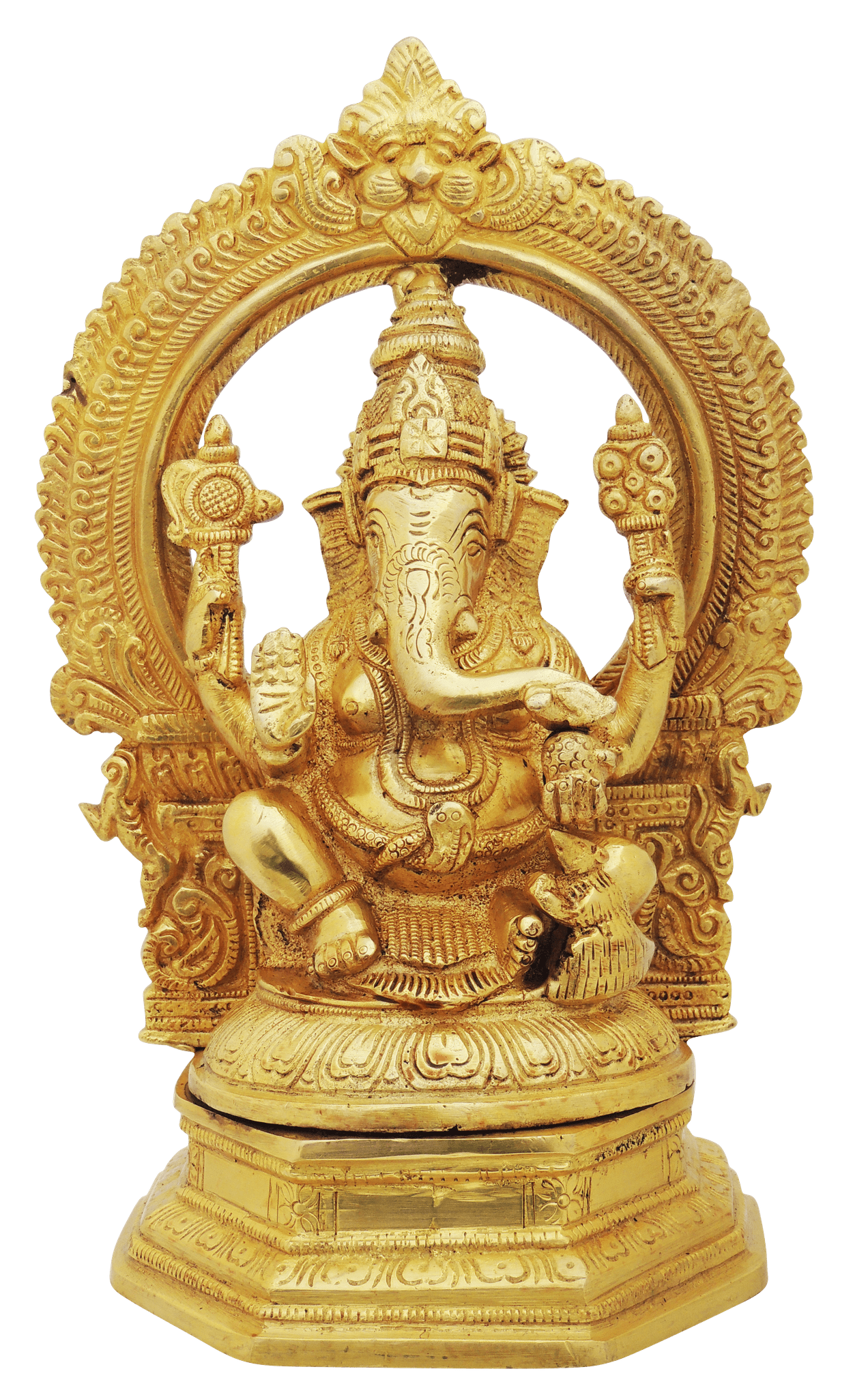 Brass Ganesh — 9.6"