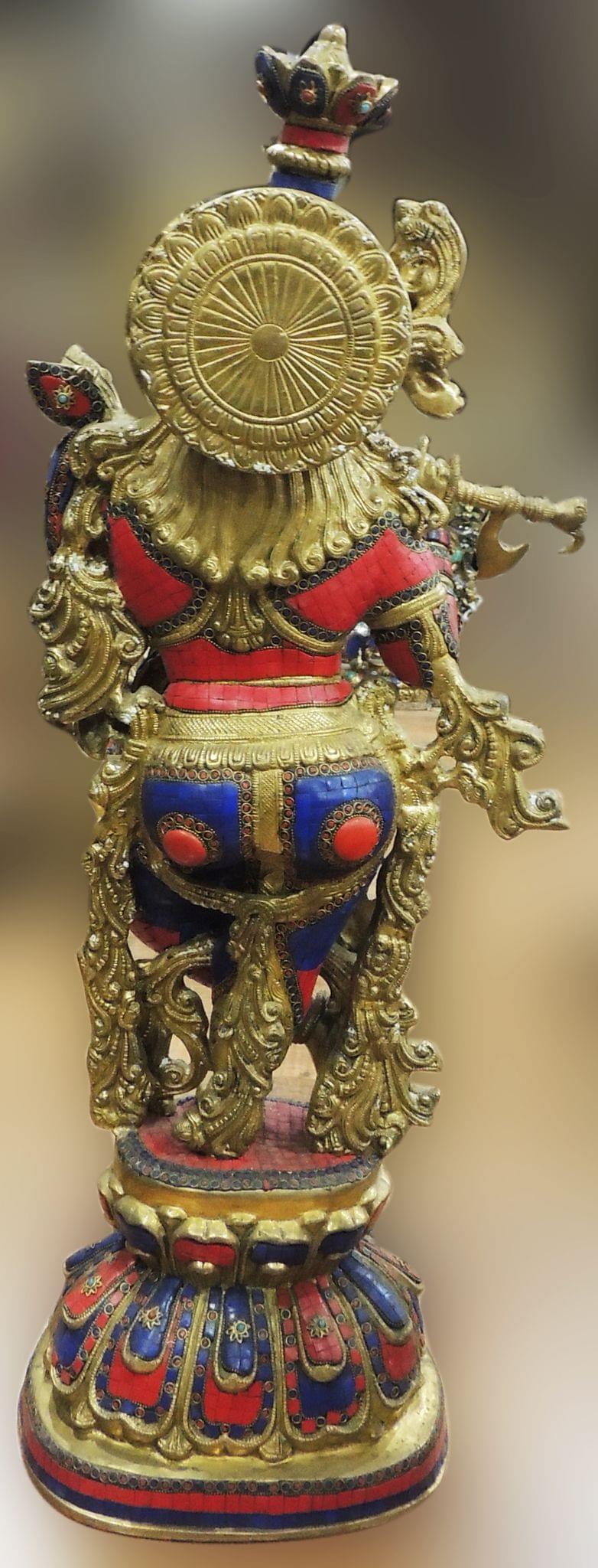 Brass Krishna — 36"