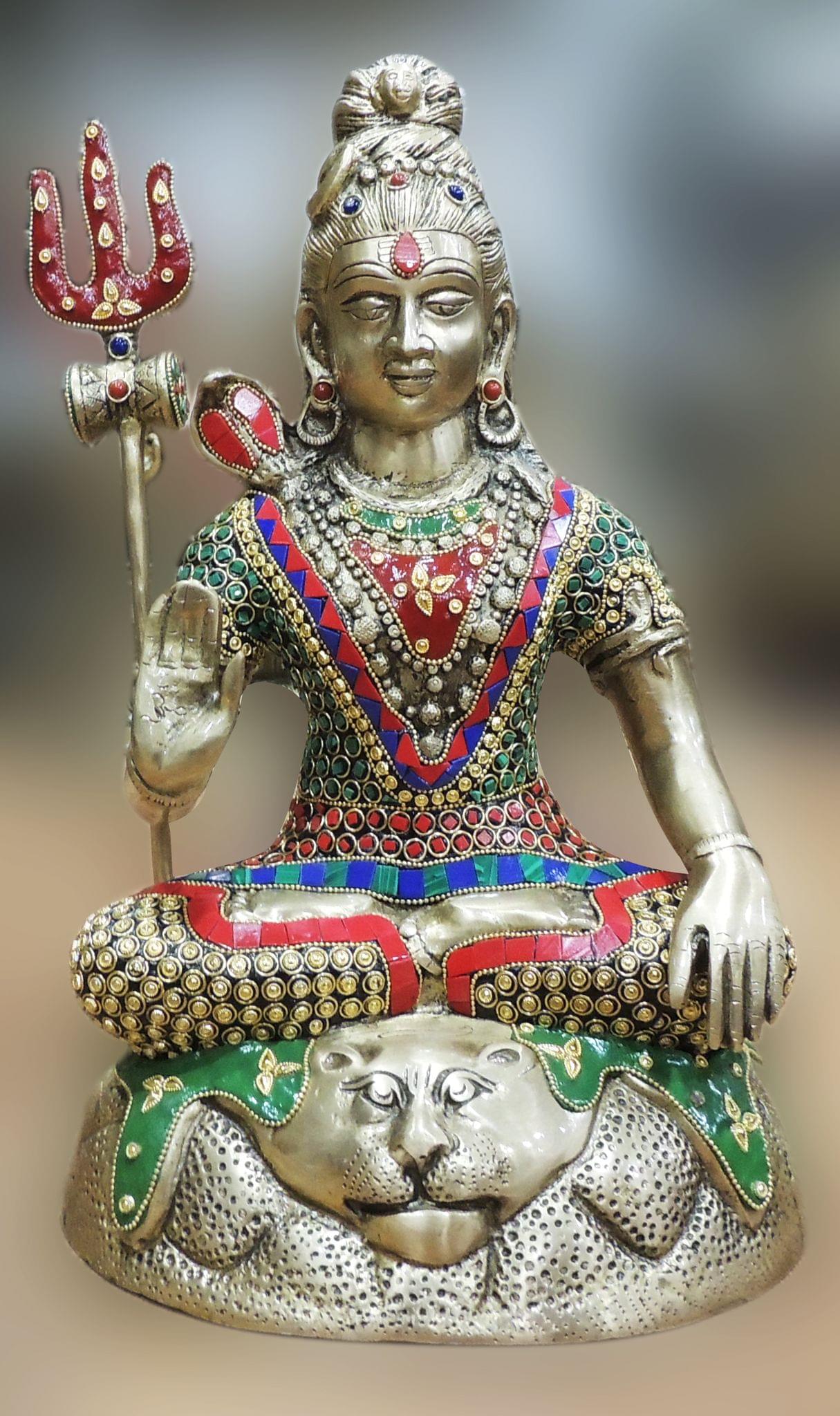 Brass Shiva — 15.5"