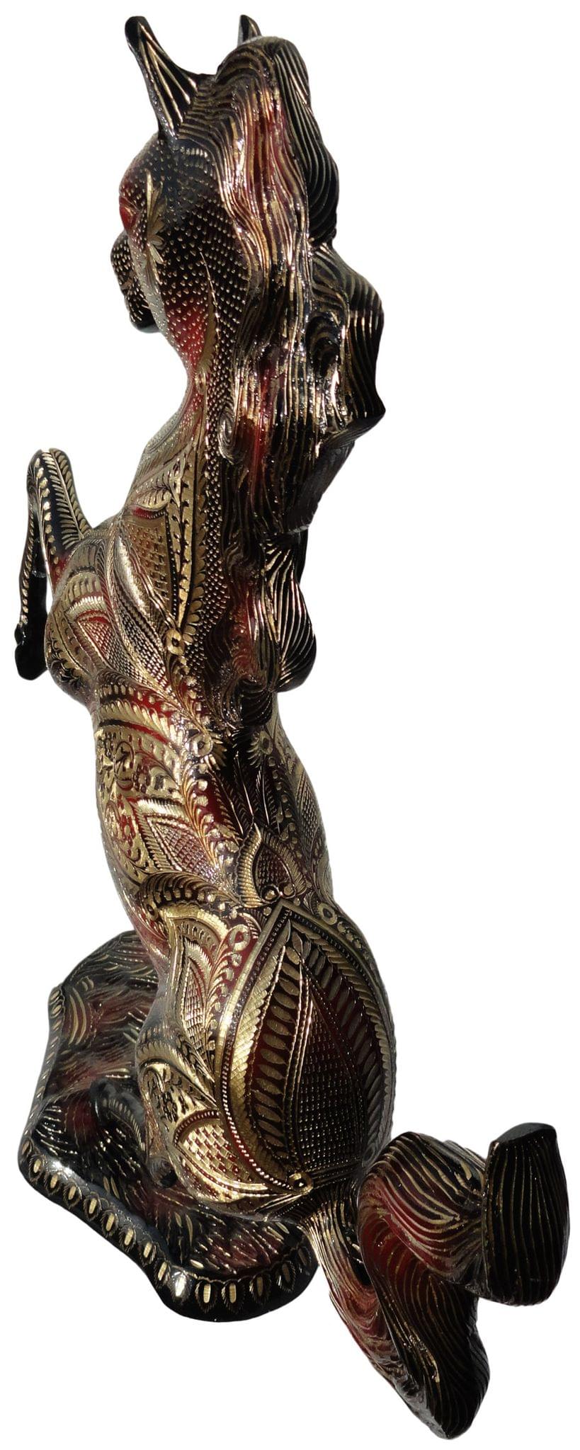 Brass Jumping Horse — 21"