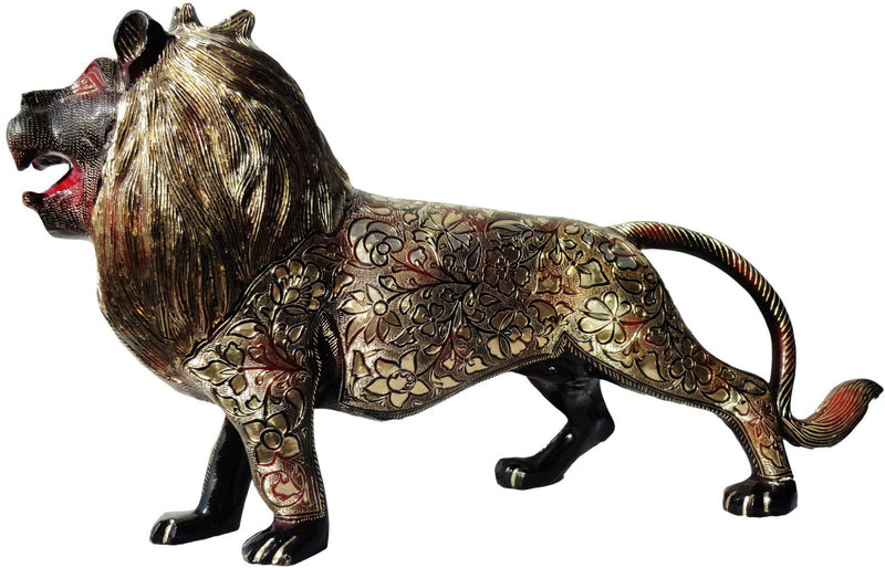 Brass Roar Lion — 14"