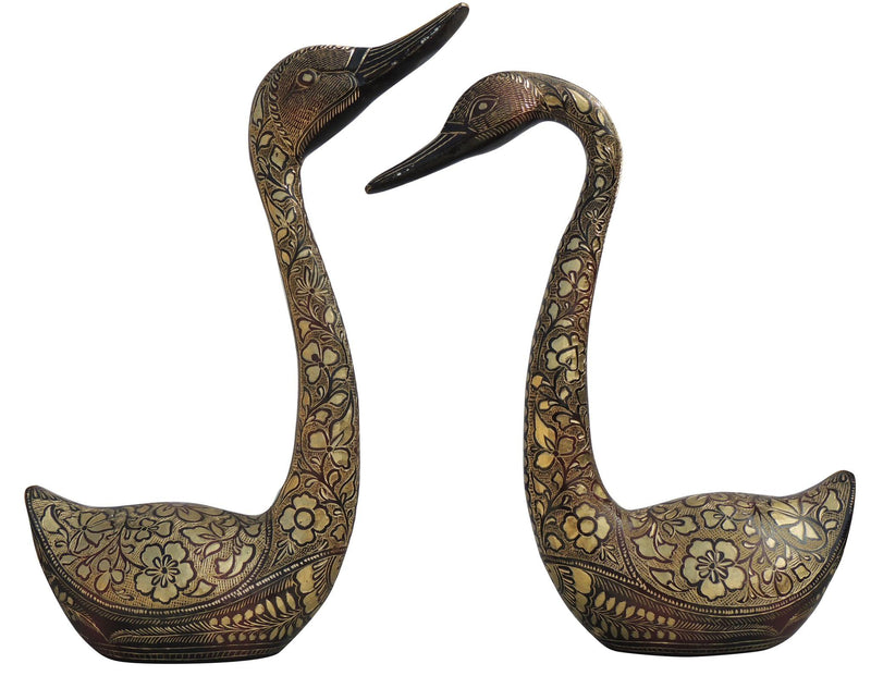 Brass Duck Pair — 17.5"