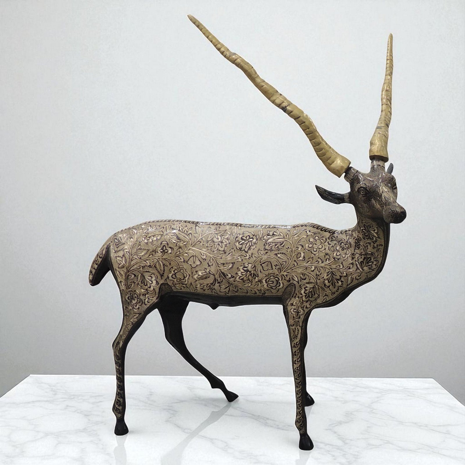 Brass Deer Standing — 33.5"