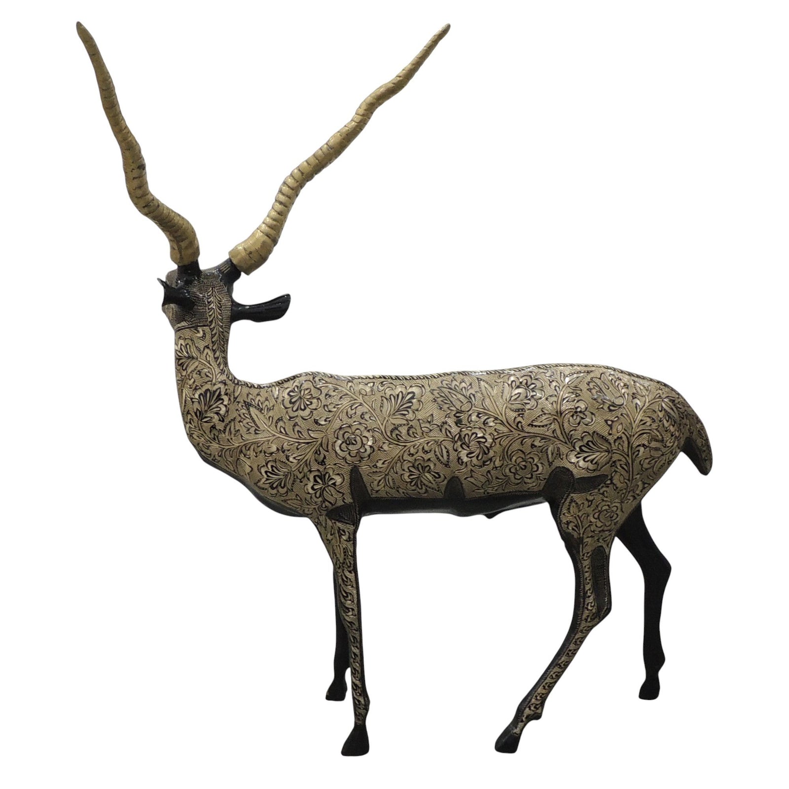 Brass Deer Standing — 33.5"