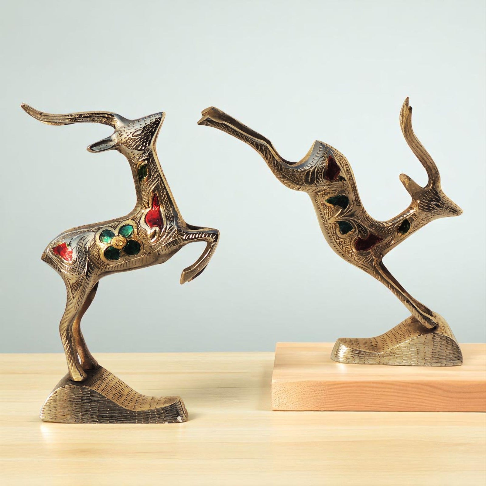 Brass Running Deer — 6.5"