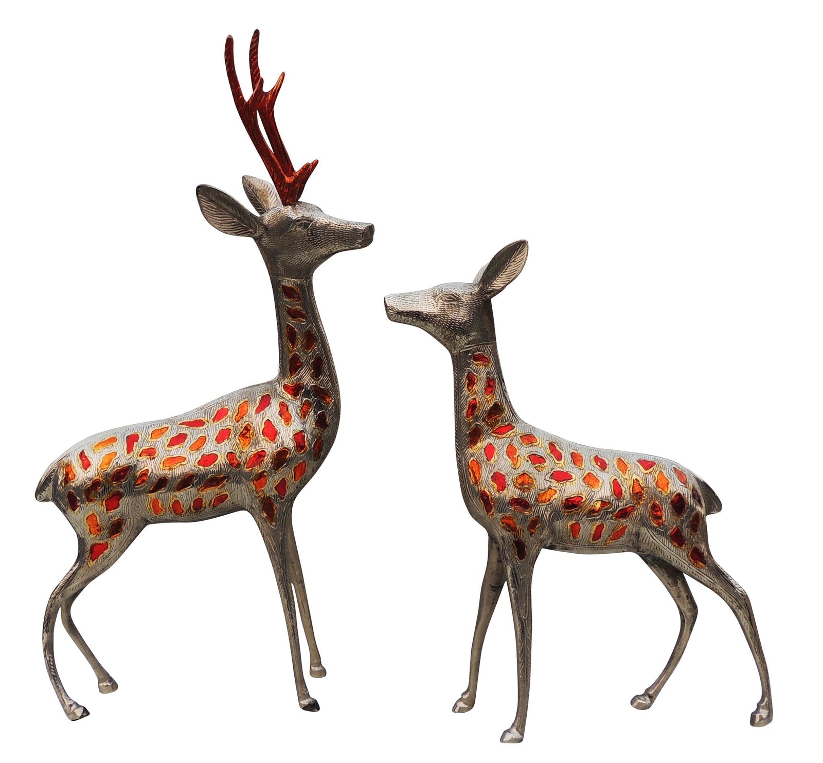 Brass Deer Pair