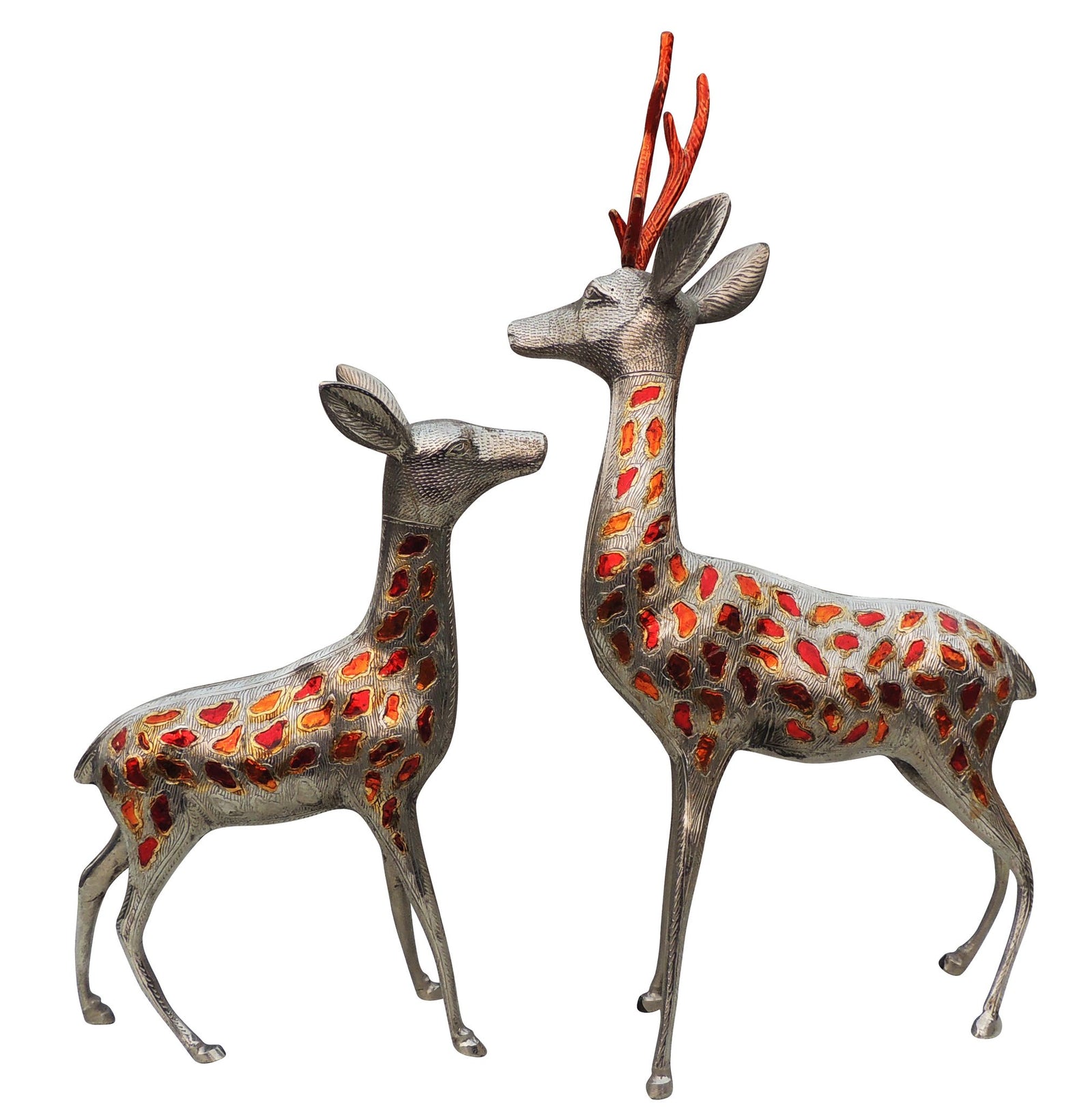 Brass Deer Pair