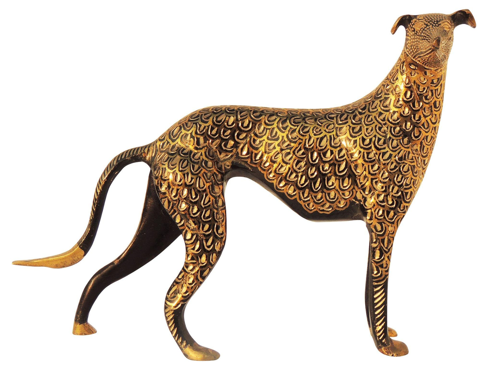 Brass Table Decor Dog — 7"