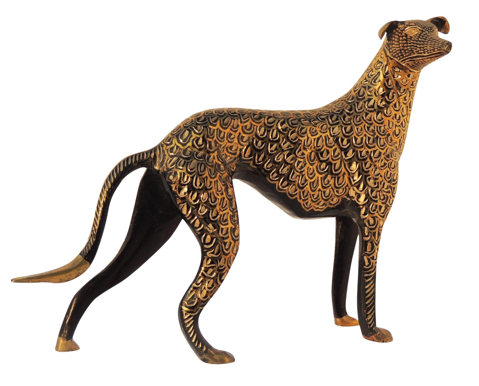 Brass Table Decor Dog — 7"