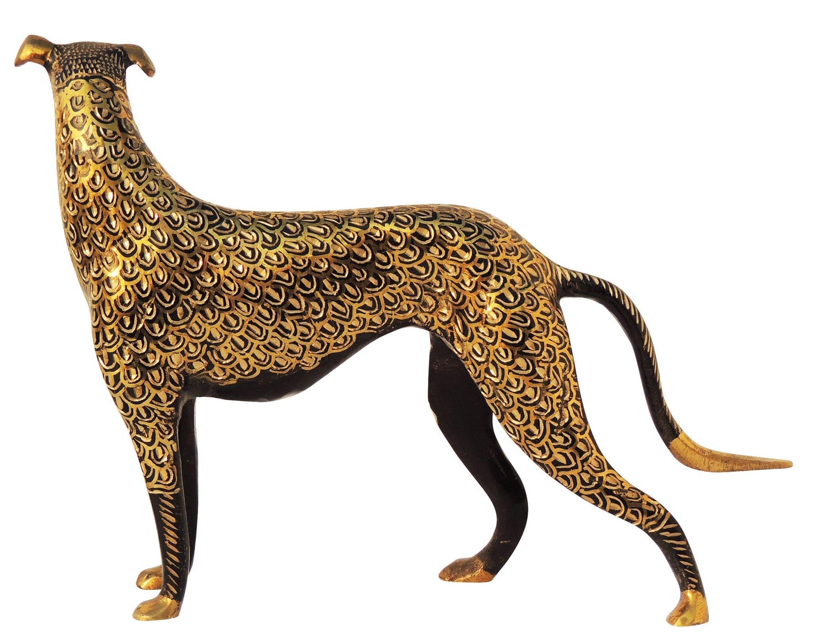 Brass Table Decor Dog — 7"