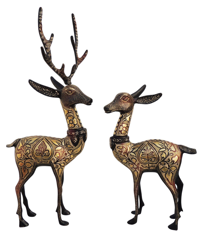 Brass Deer Pair — 20.5"