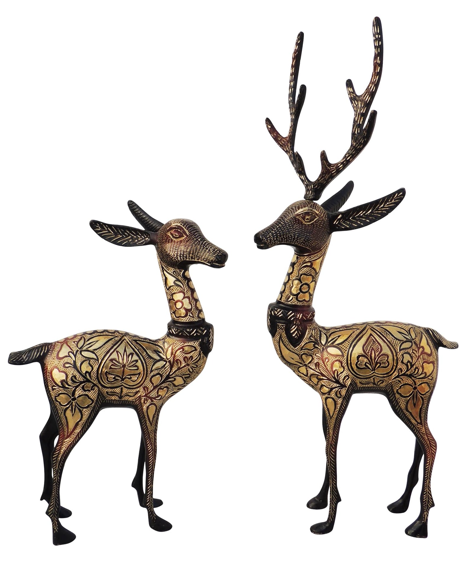 Brass Deer Pair — 20.5"