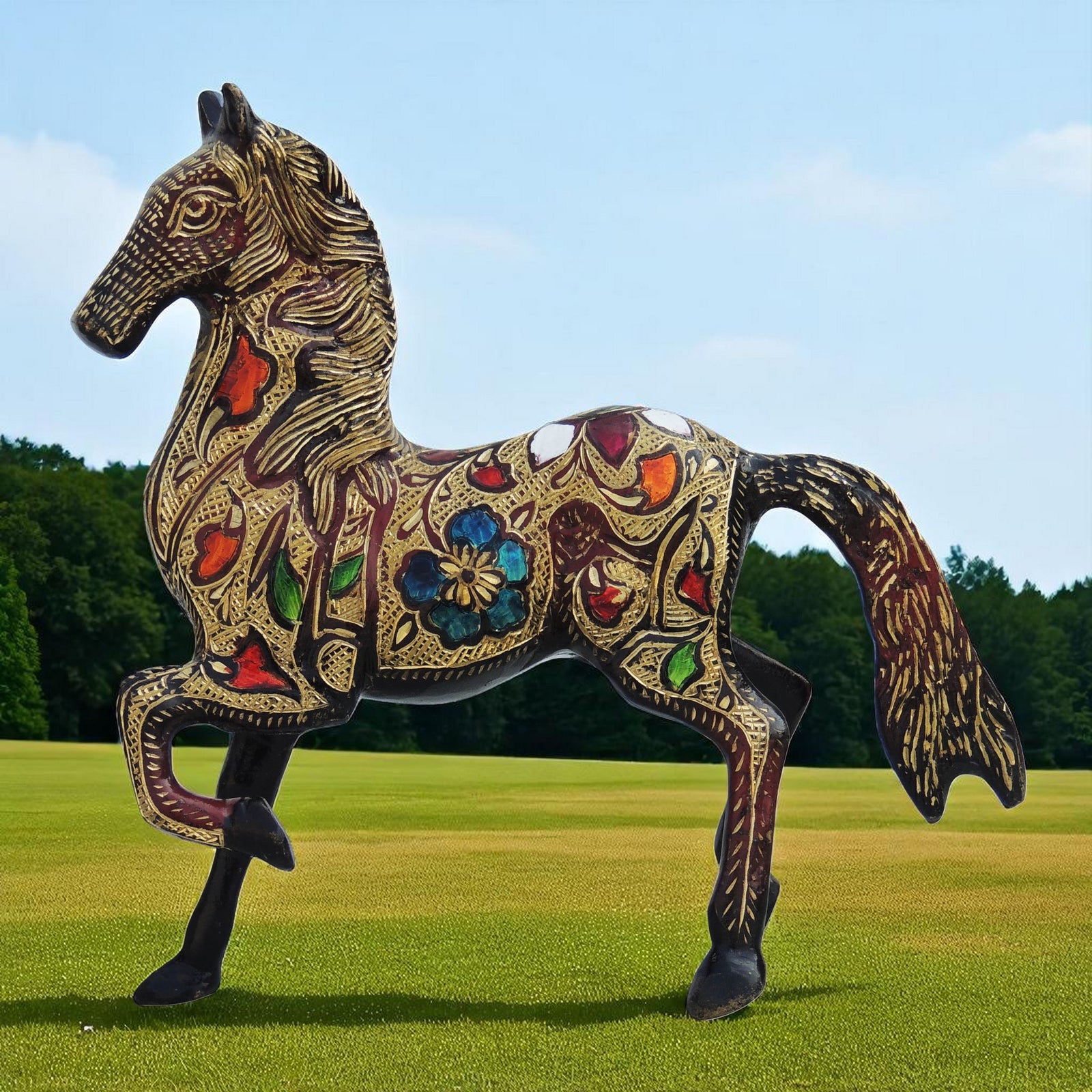 Brass Running Horse — 8.5"
