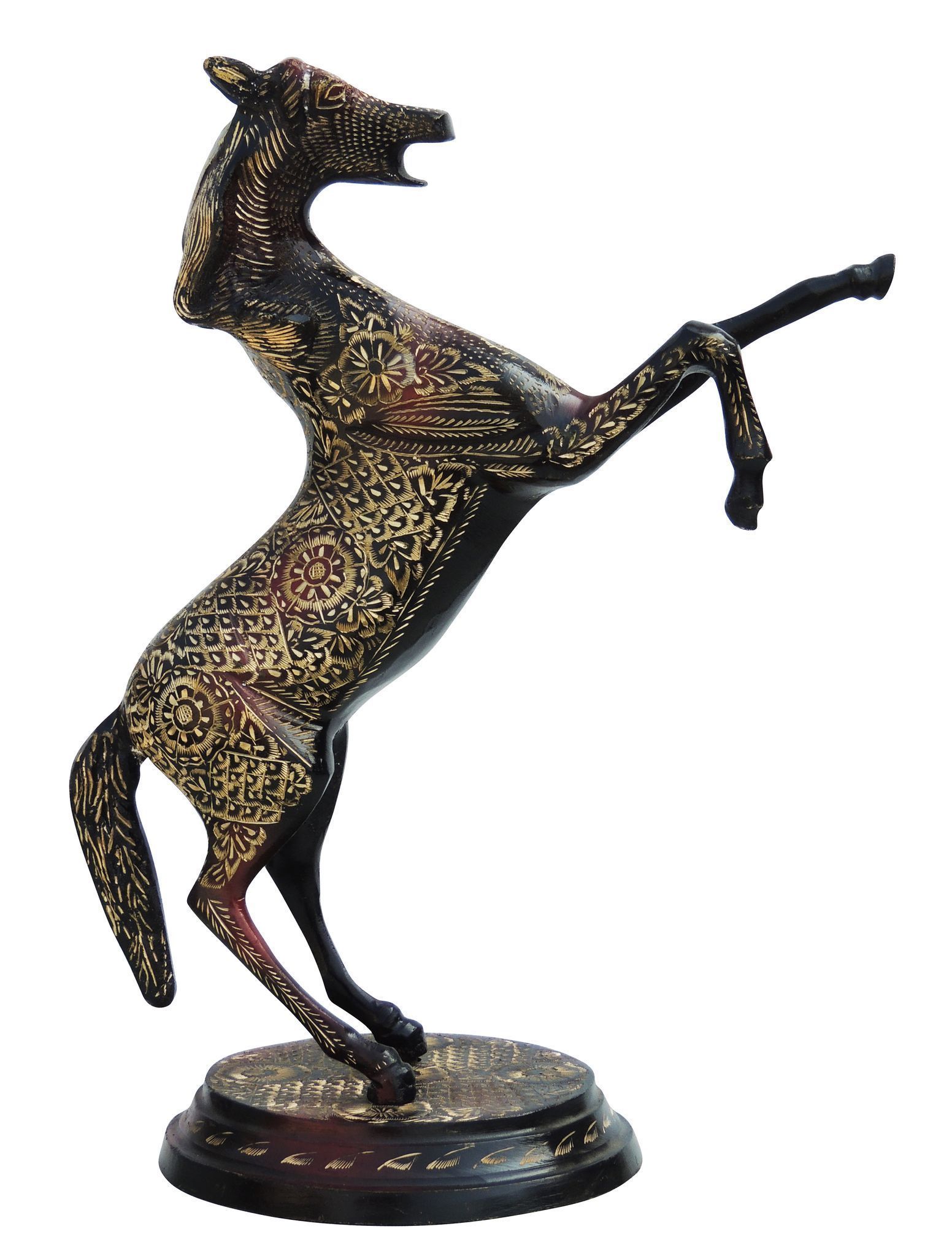 Brass Jumping Horse — 15"