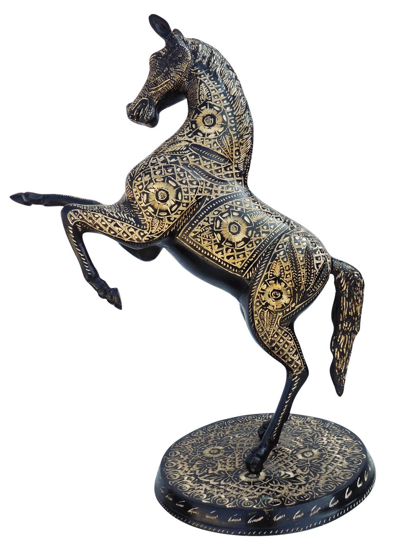 Brass Jumping Horse — 20.5"