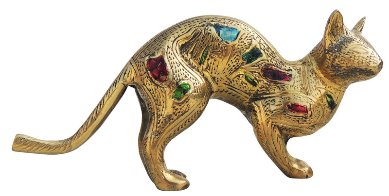 Brass Cat Polish Meena — 3.5"