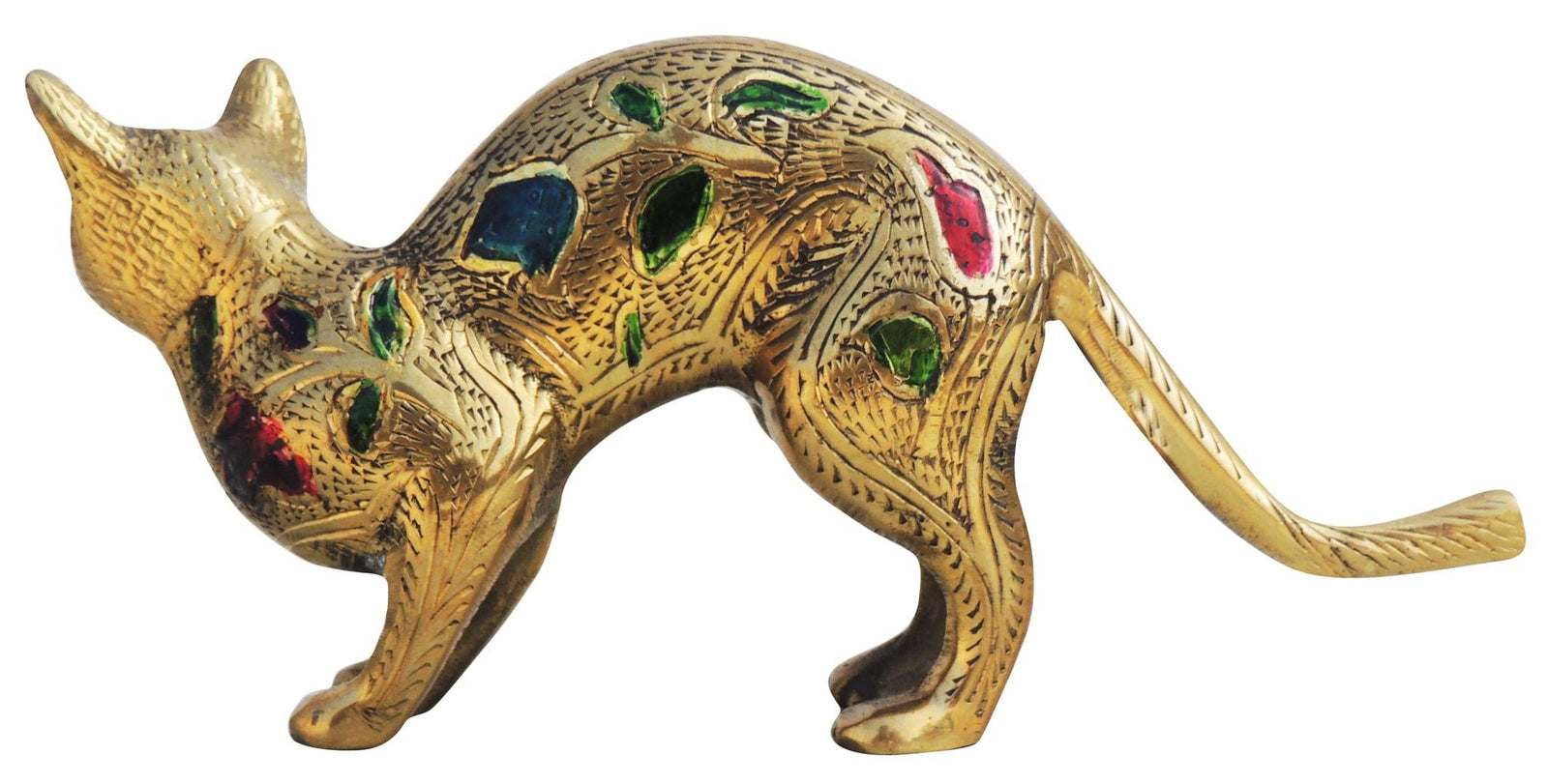 Brass Cat Polish Meena — 3.5"