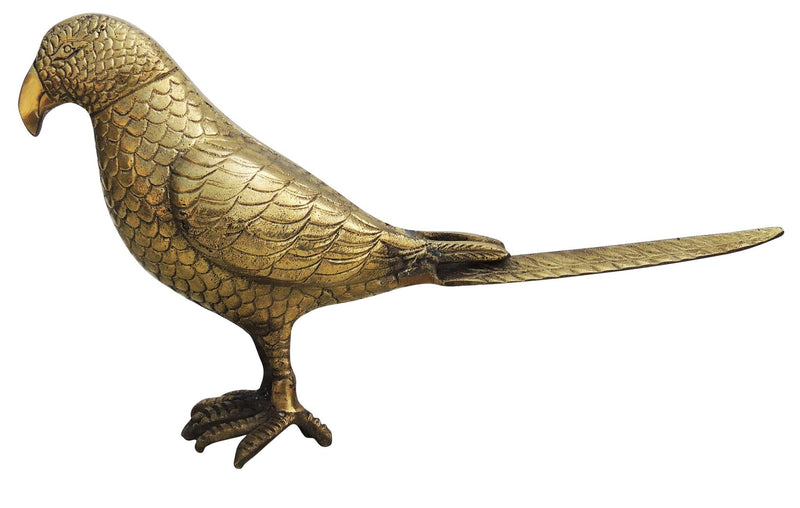 Brass Table Decor Parrot — 7.5"