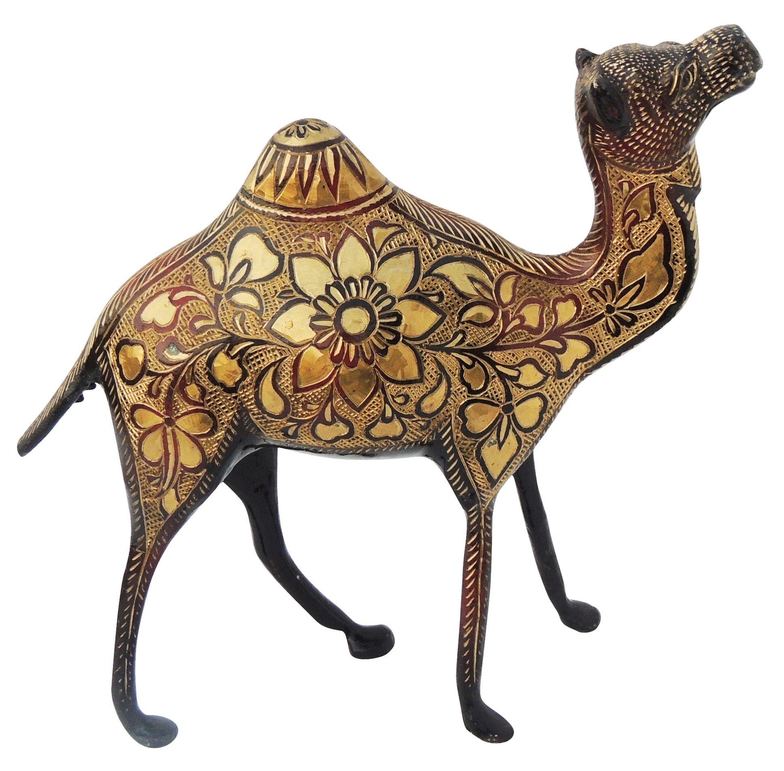 Brass Table Decor Camel — 9.5"