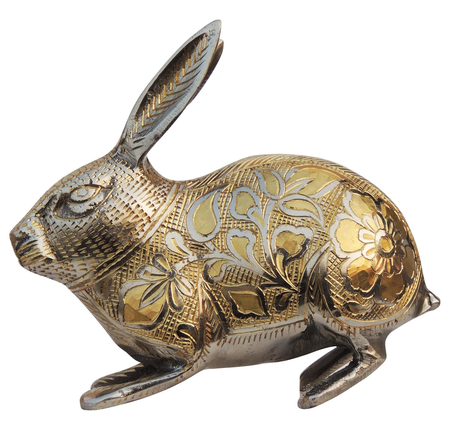Brass Rabbit Nickel Fancy — 5.5"
