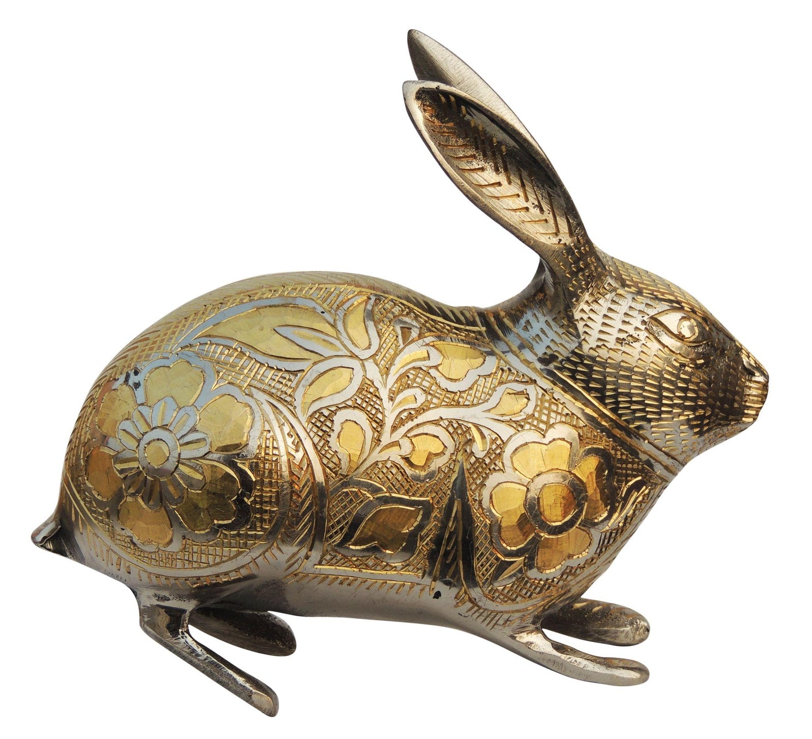 Brass Rabbit Nickel Fancy — 5.5"