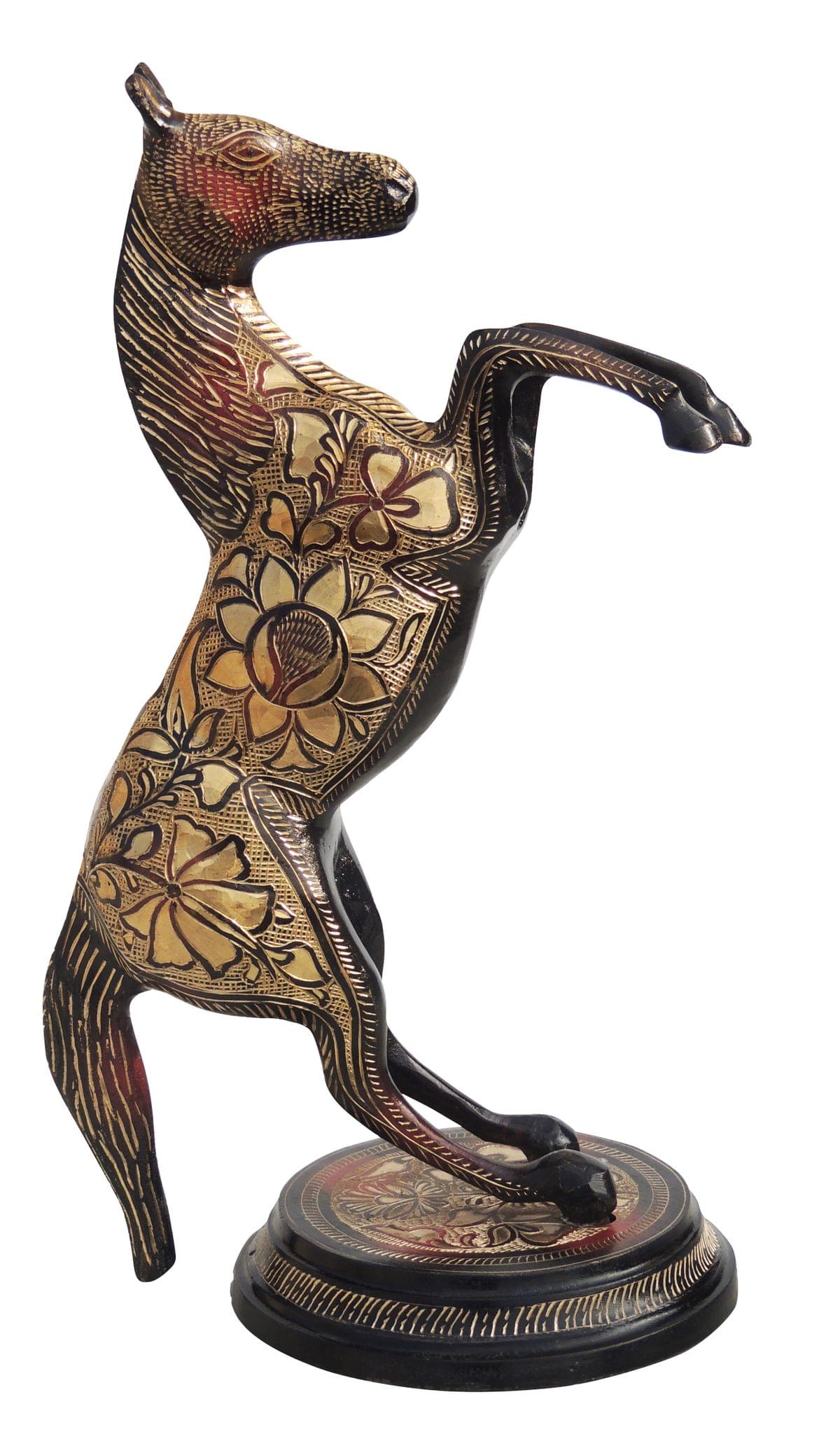 Brass Jumping Horse — 14.5"