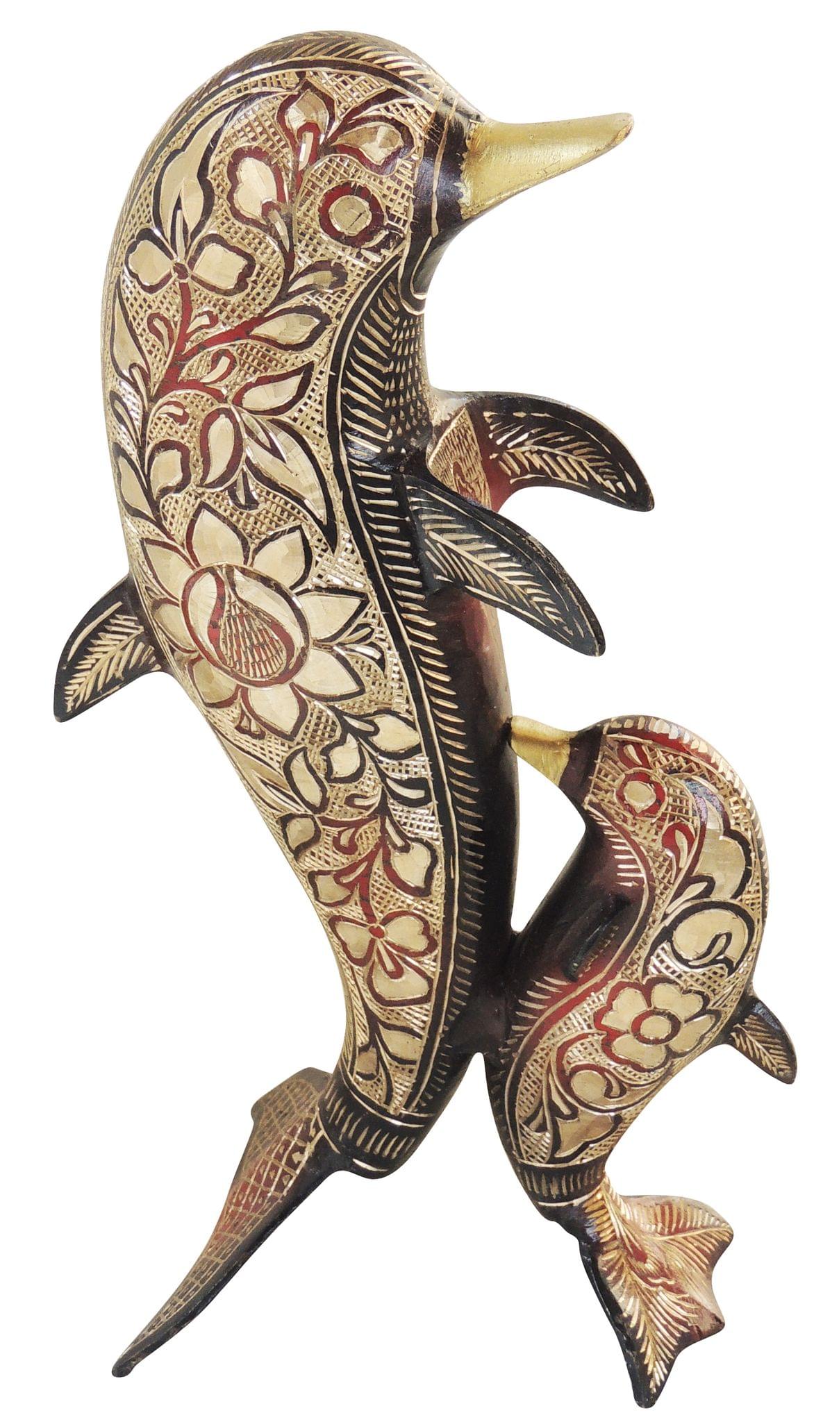 Brass Dolphin — 12"