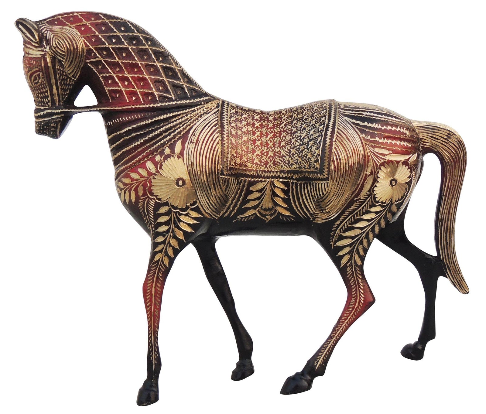 Brass Standing Horse — 10"