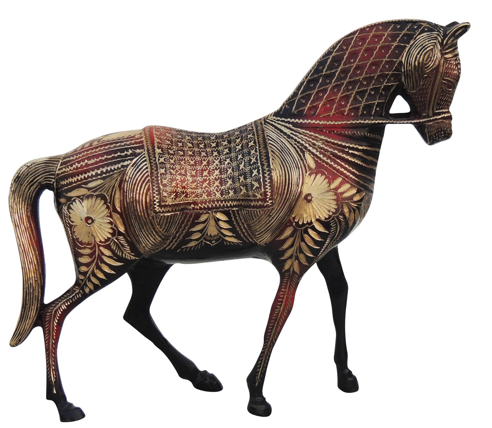 Brass Standing Horse — 10"