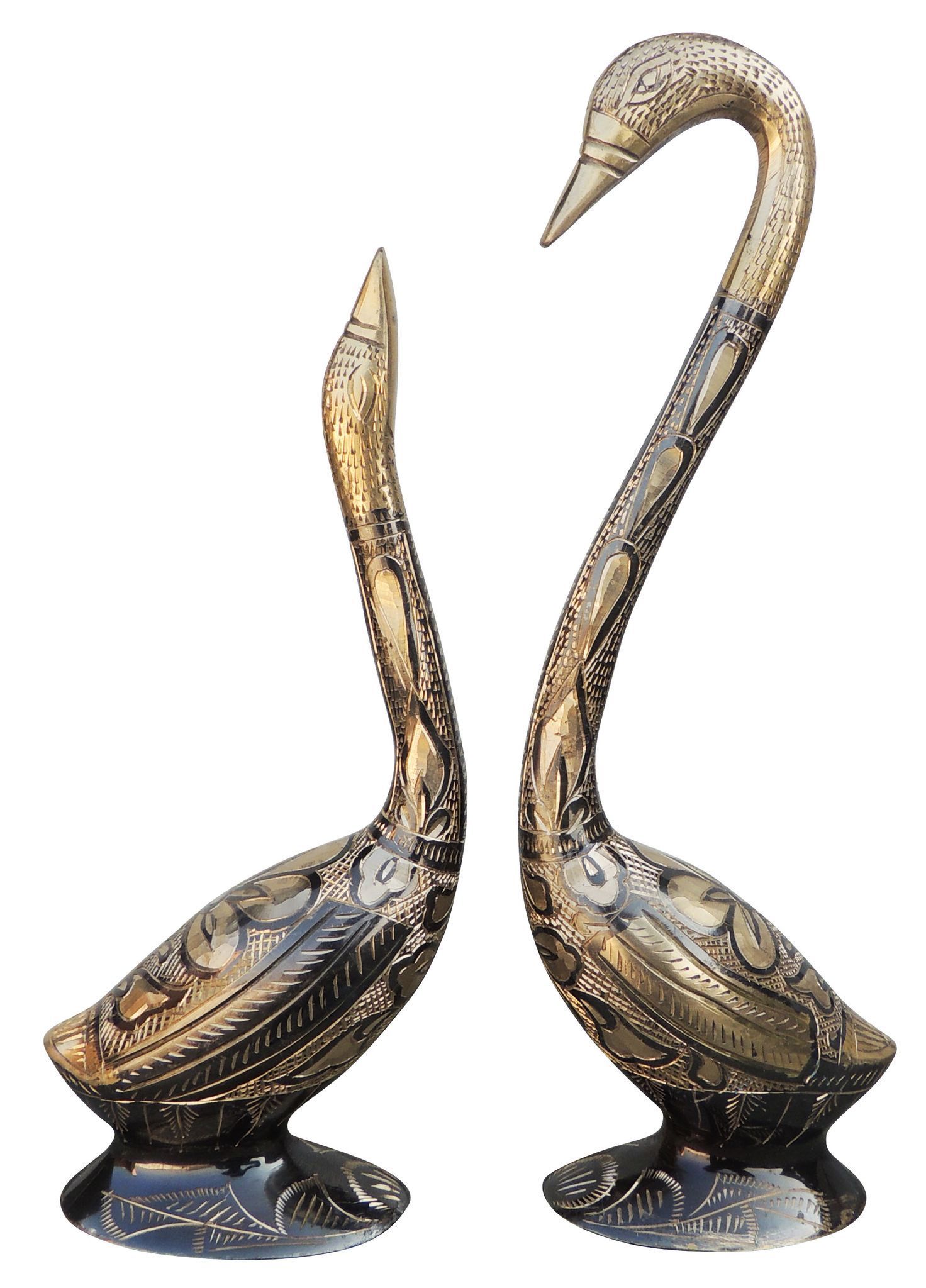 Brass Duck Pair — 11"