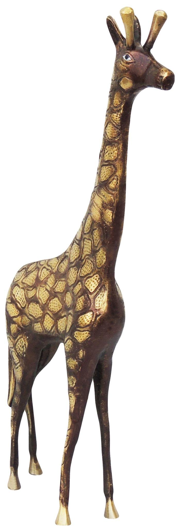 Brass Standing Giraffe — 16.5"