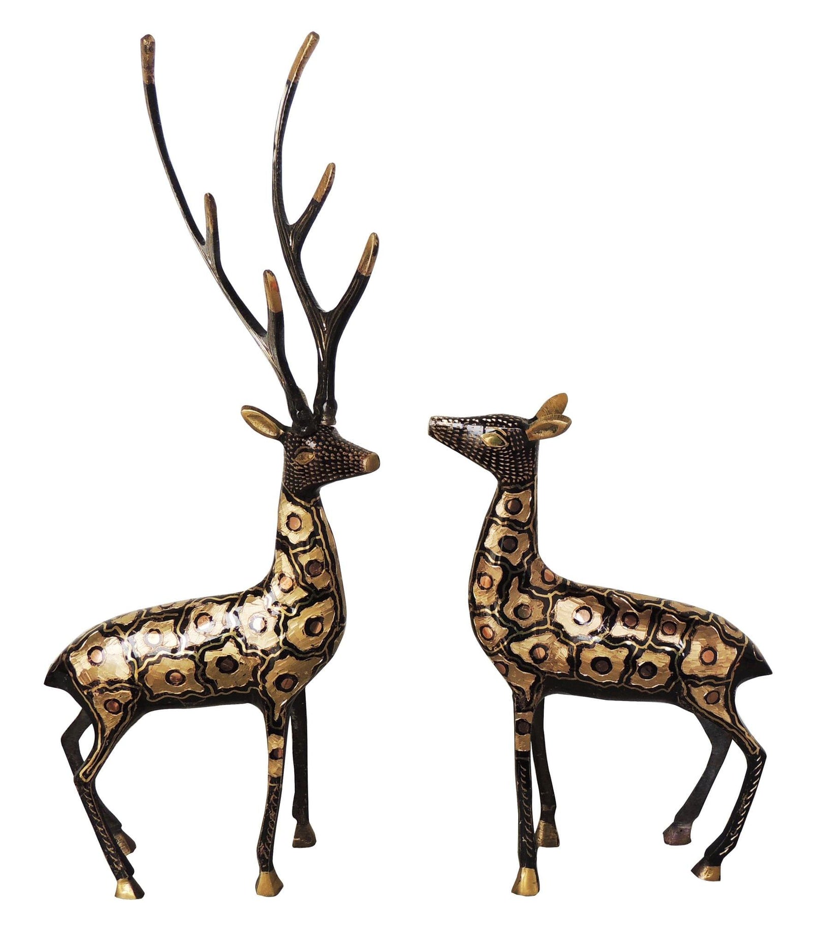 Brass Deer Pair Finish — 16"
