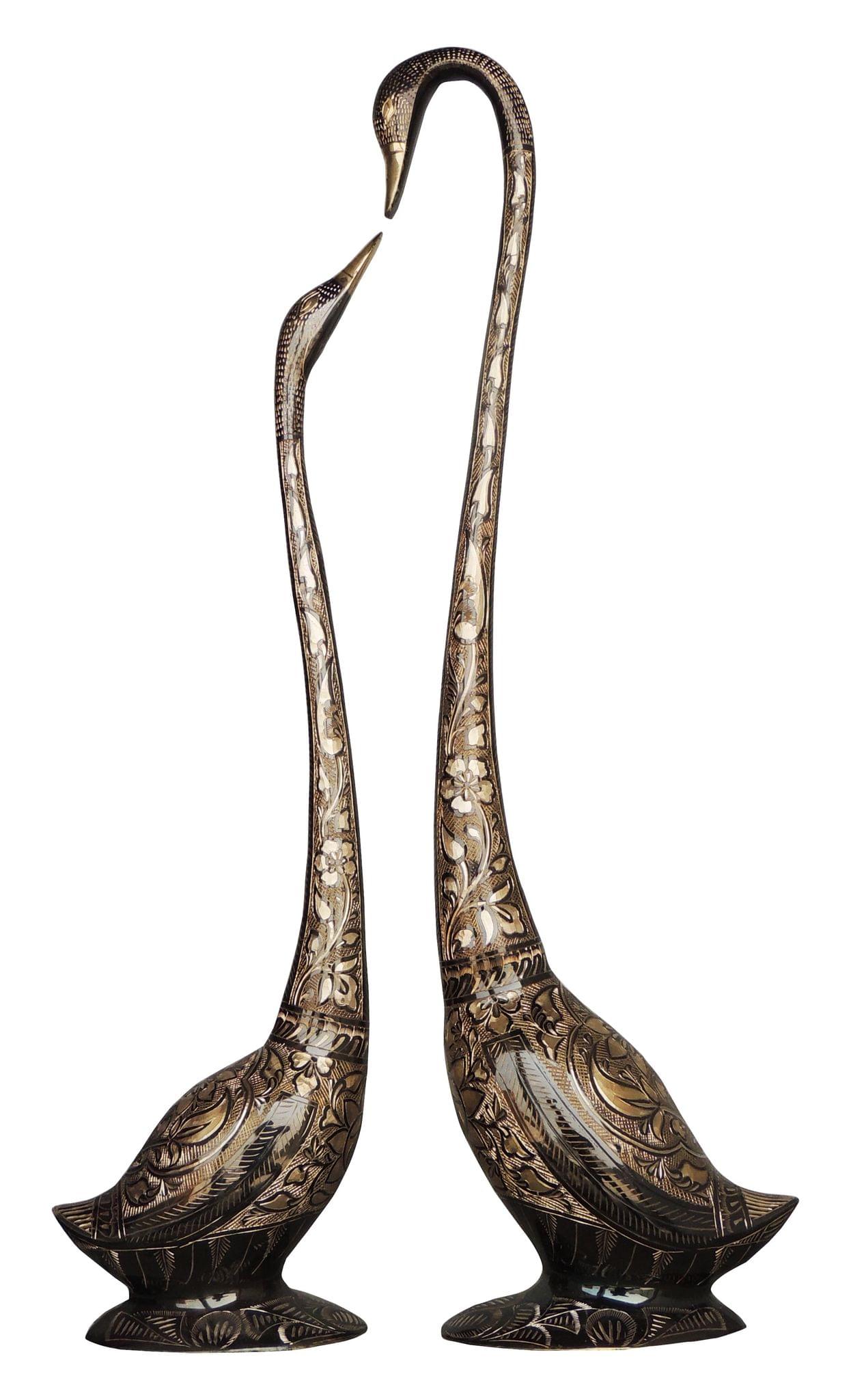 Brass Duck Pair , Medium — 30.7"