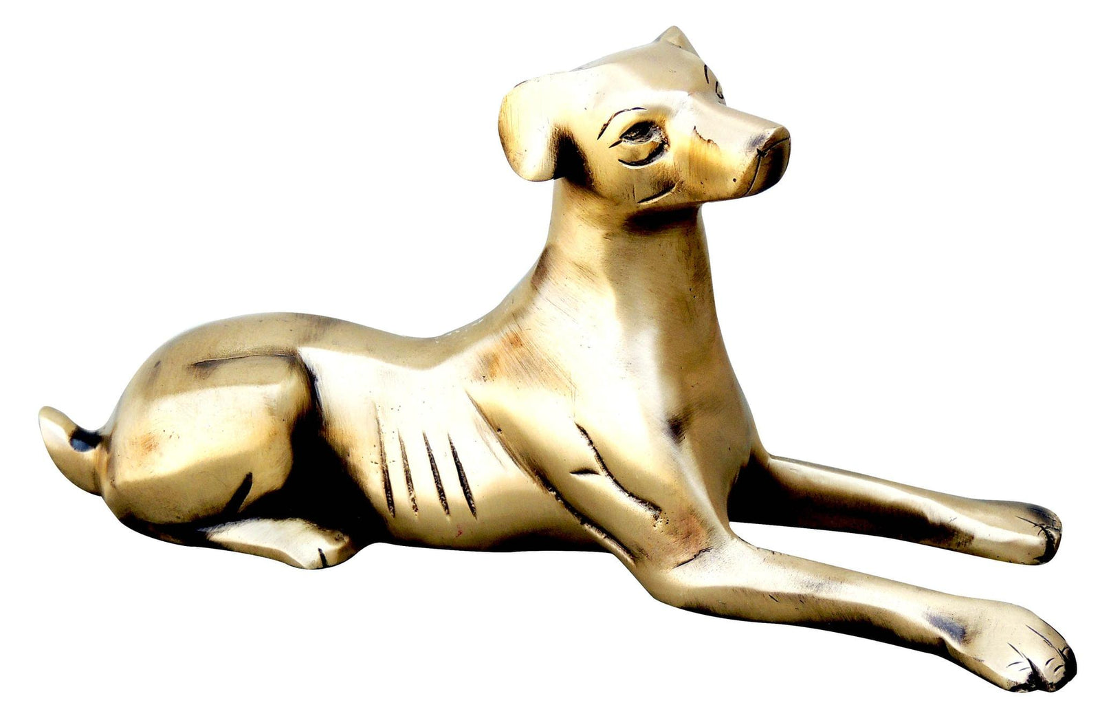 Brass Sleeping Dog — 4.4"