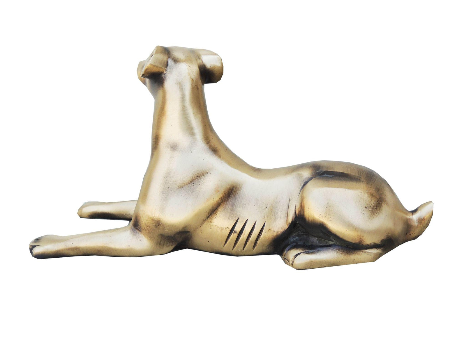 Brass Sleeping Dog — 4.4"