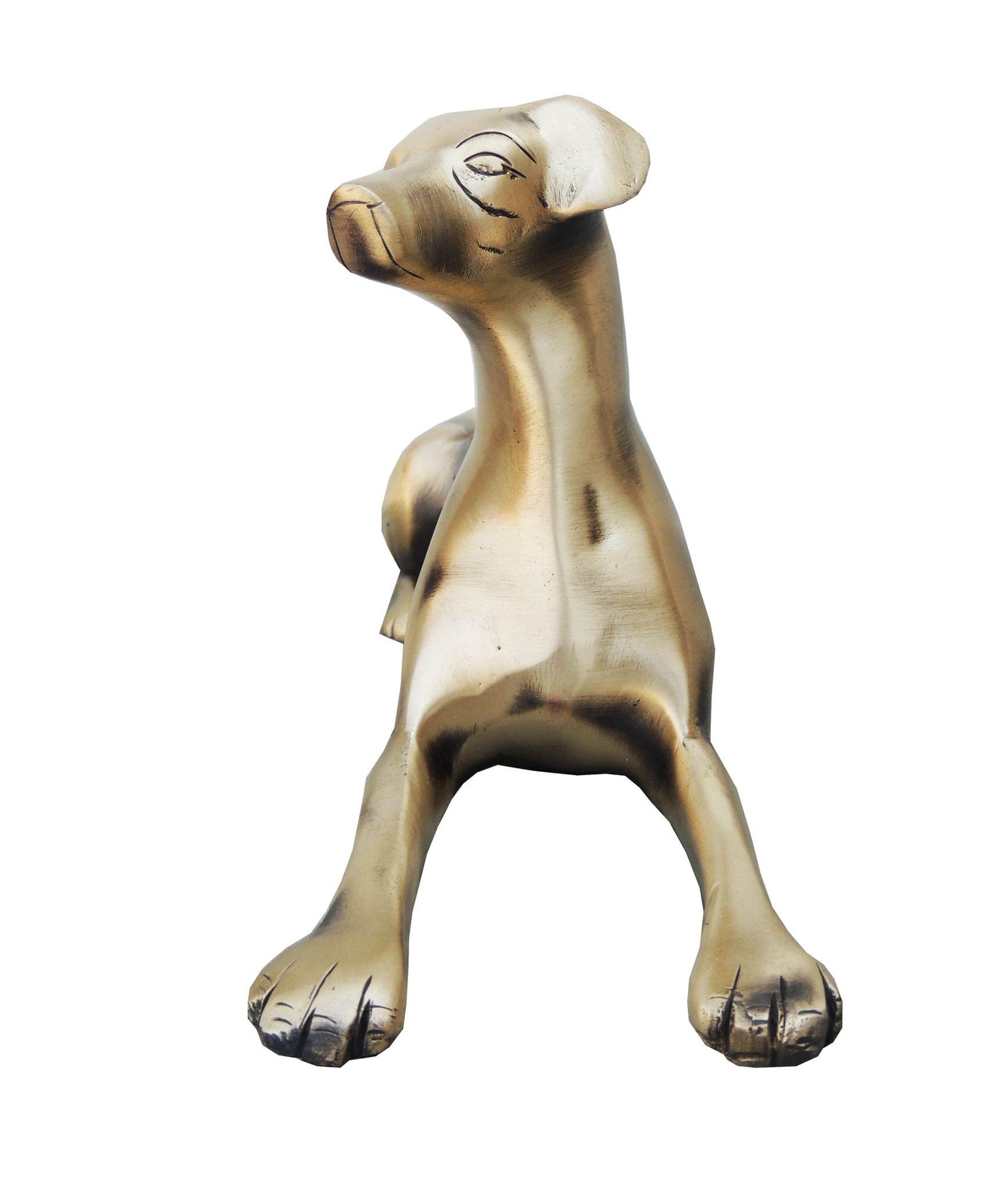 Brass Sleeping Dog — 4.4"