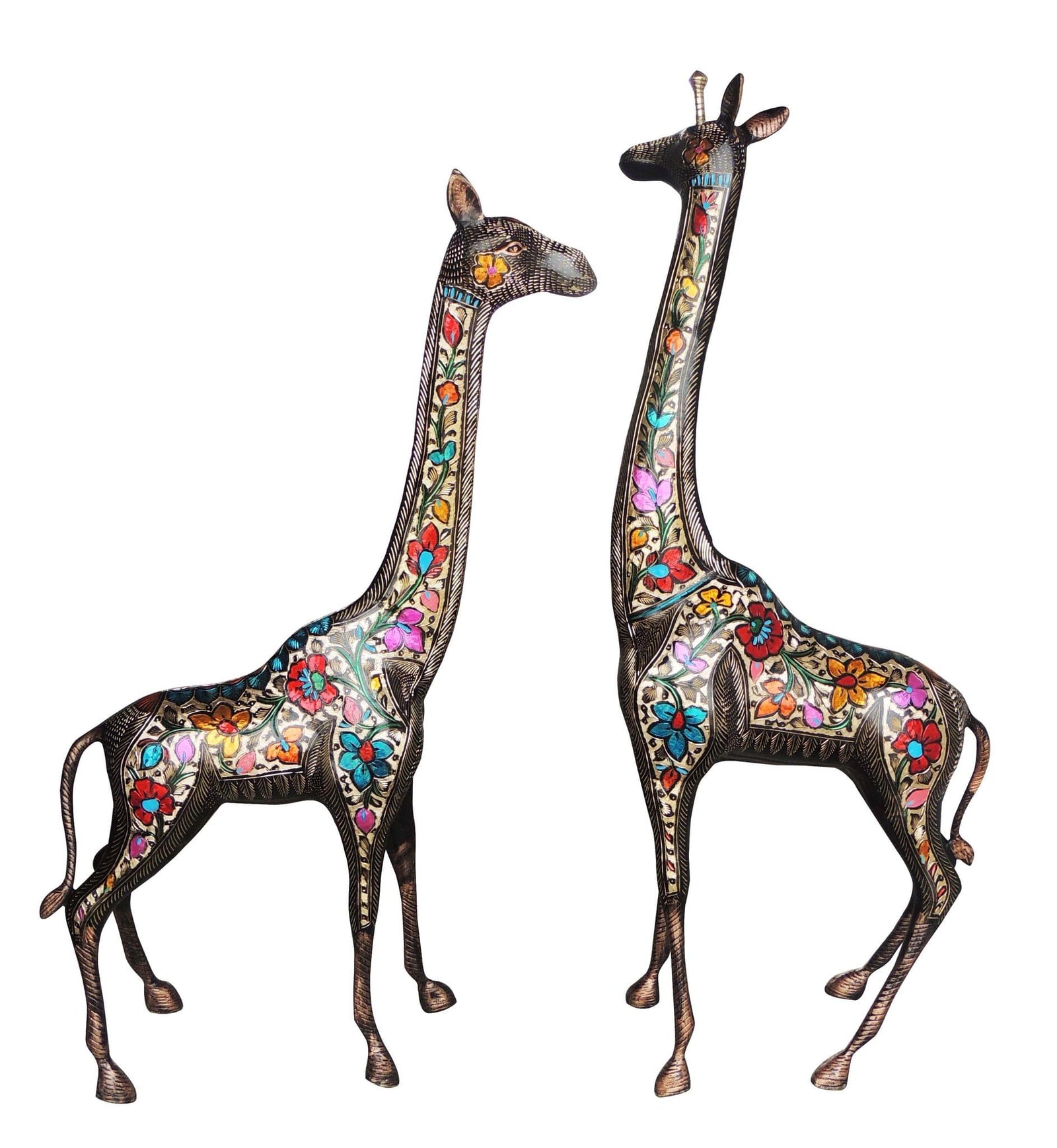 Brass Gieaffe Set of 2 Pieces — 34.2"