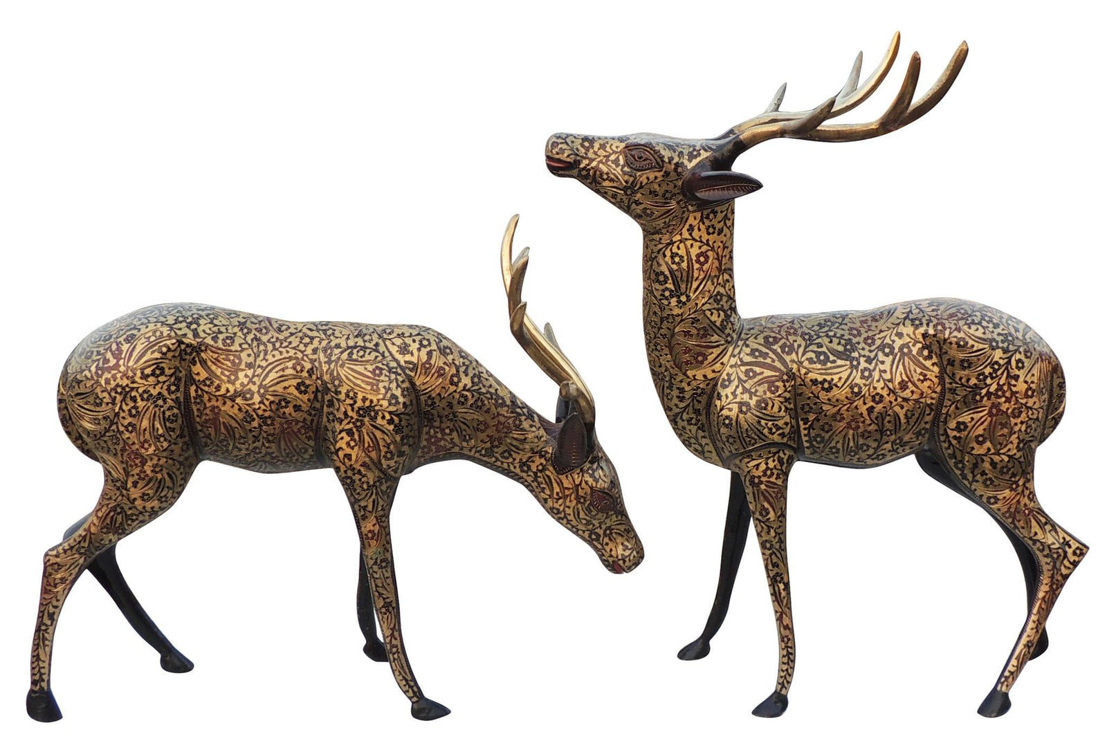 Brass Deer Pair
