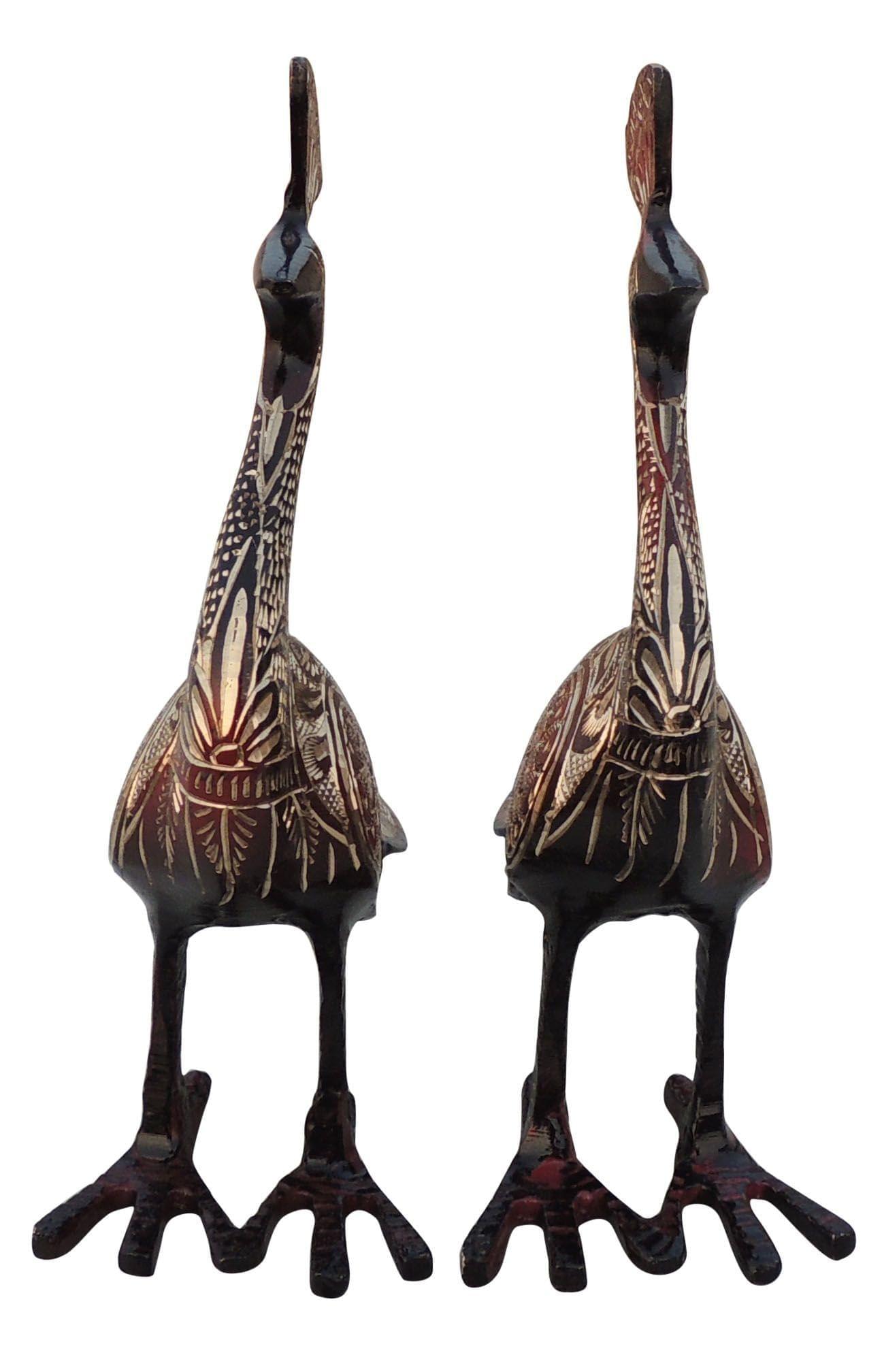 Brass Decor Peacock Pair — 7.5"