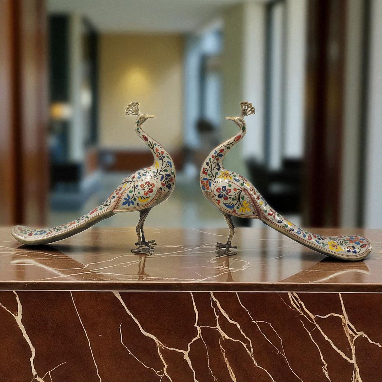 Brass Peacock — 22"