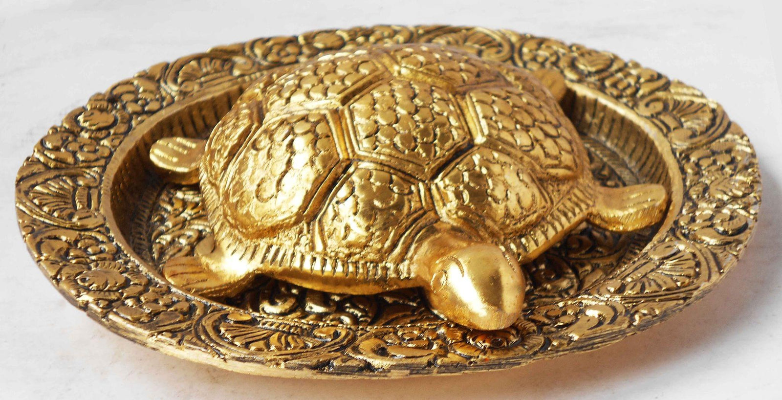 Brass Tortoise Plate — 1.6"