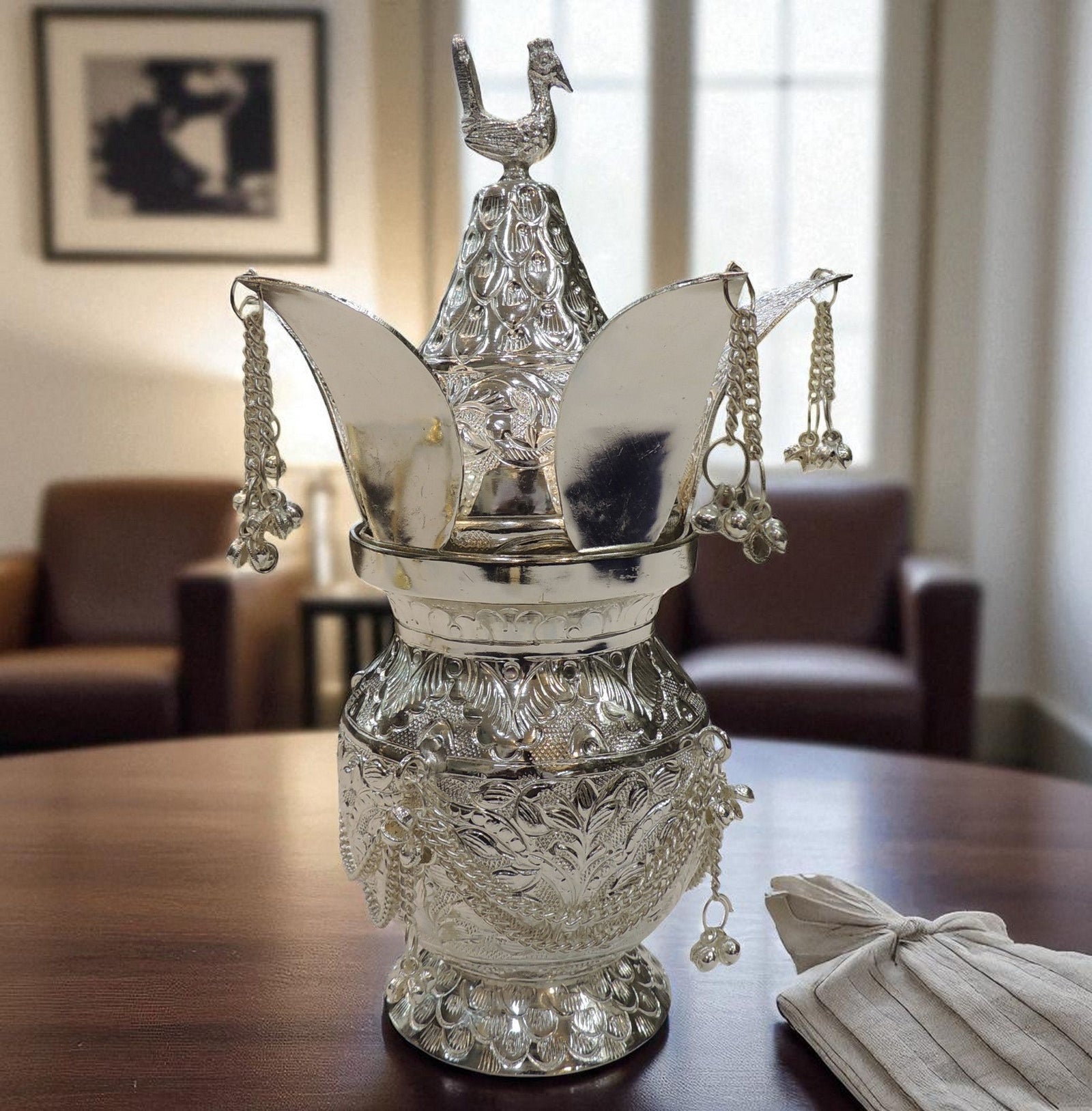 Brass Silver Kalash — 10"