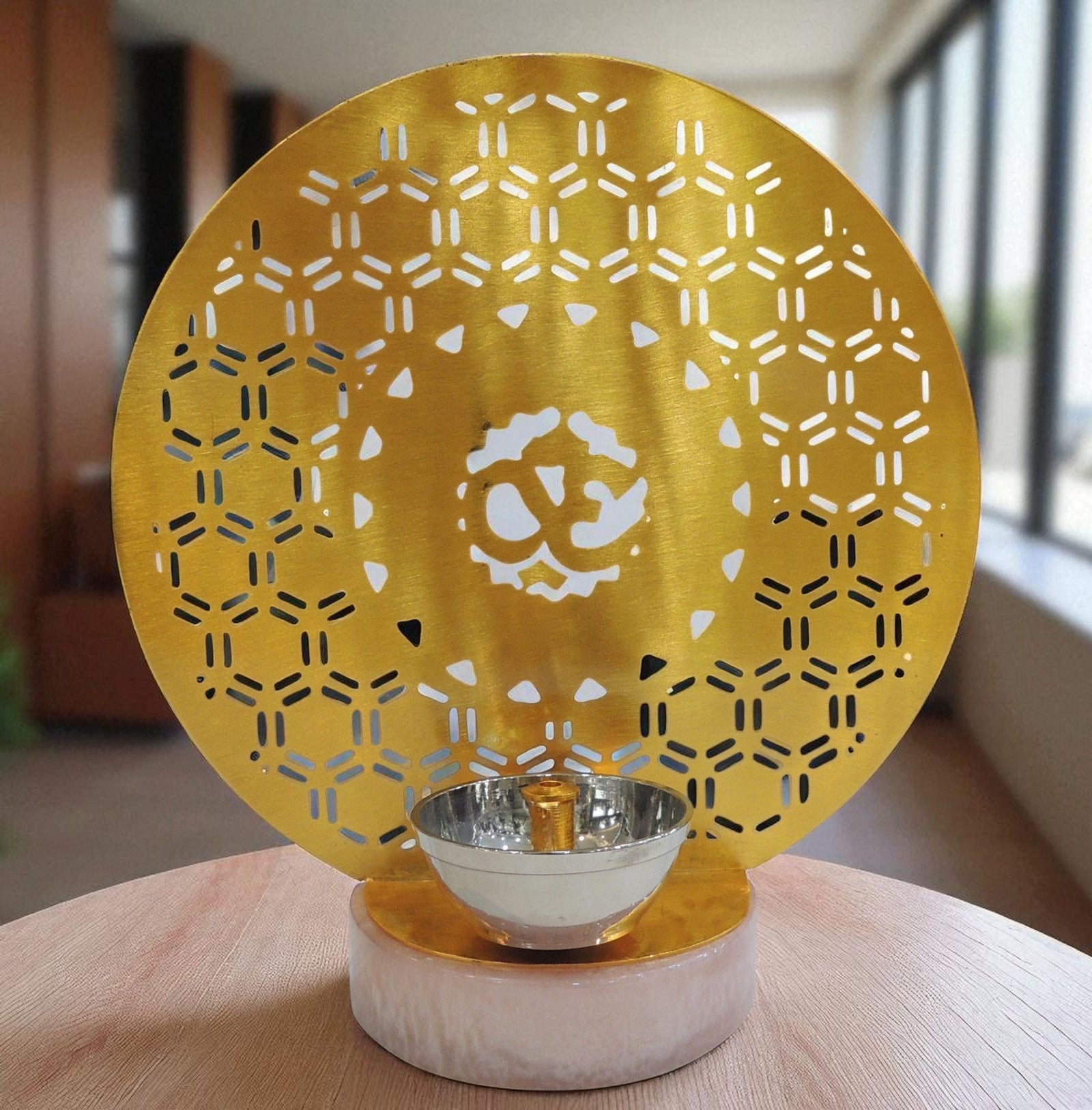 Brass Om Deepak — 7.5"