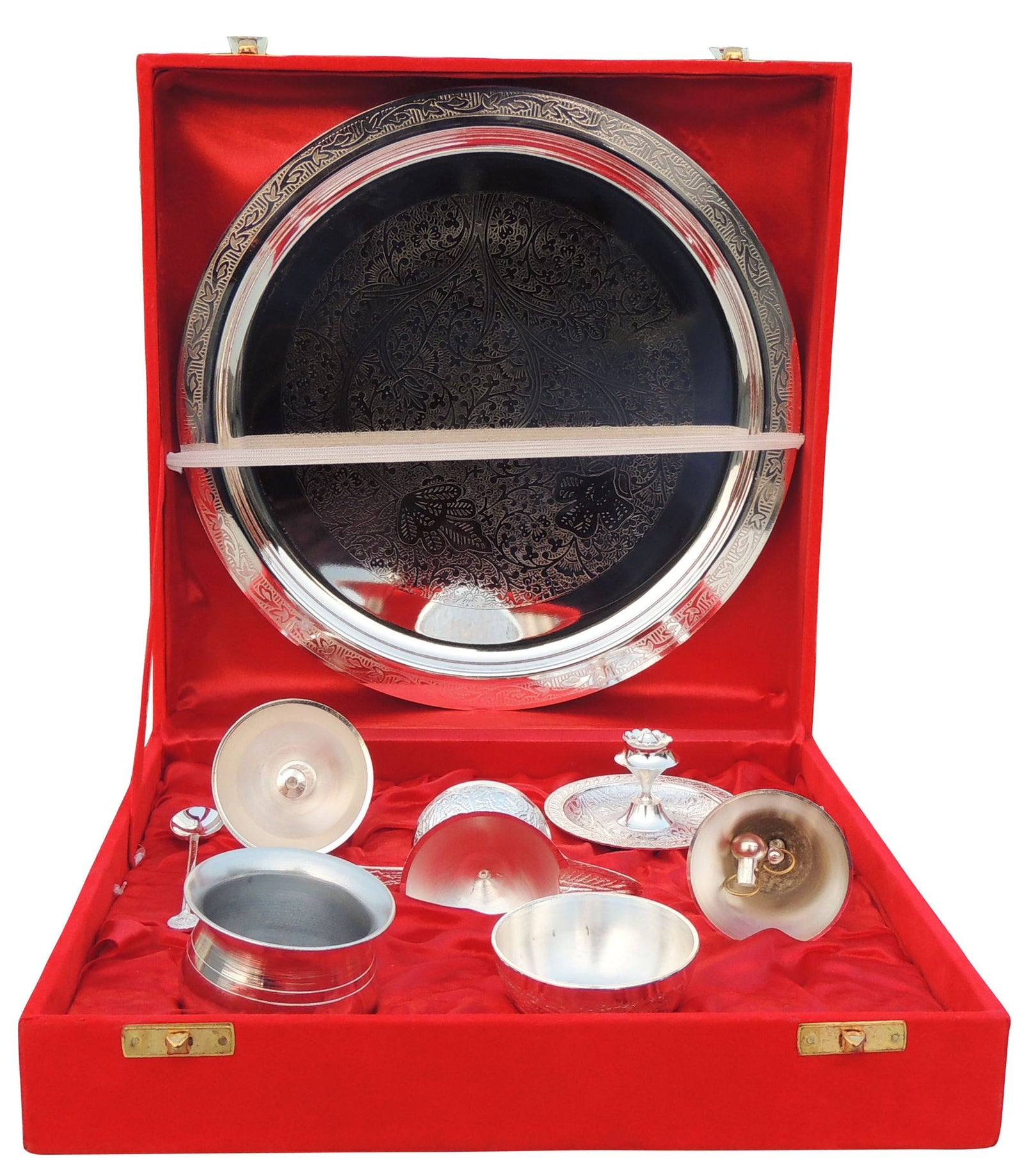Brass Puja Thali Set Diwali Gifting Item — 0.5"
