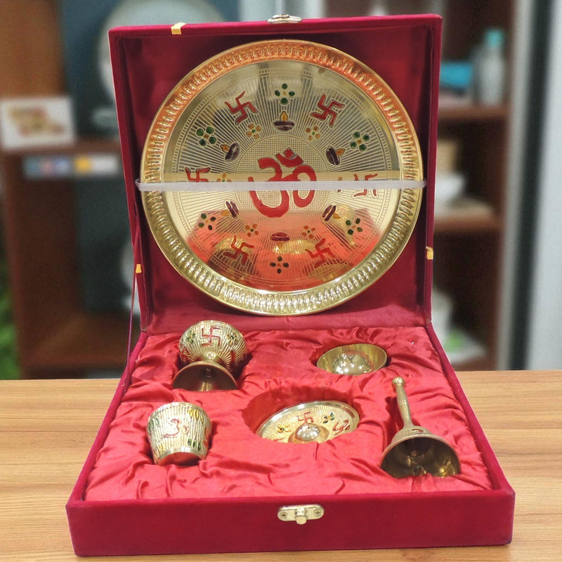 Brass Thali Diwali Gifting Item — 0.5"
