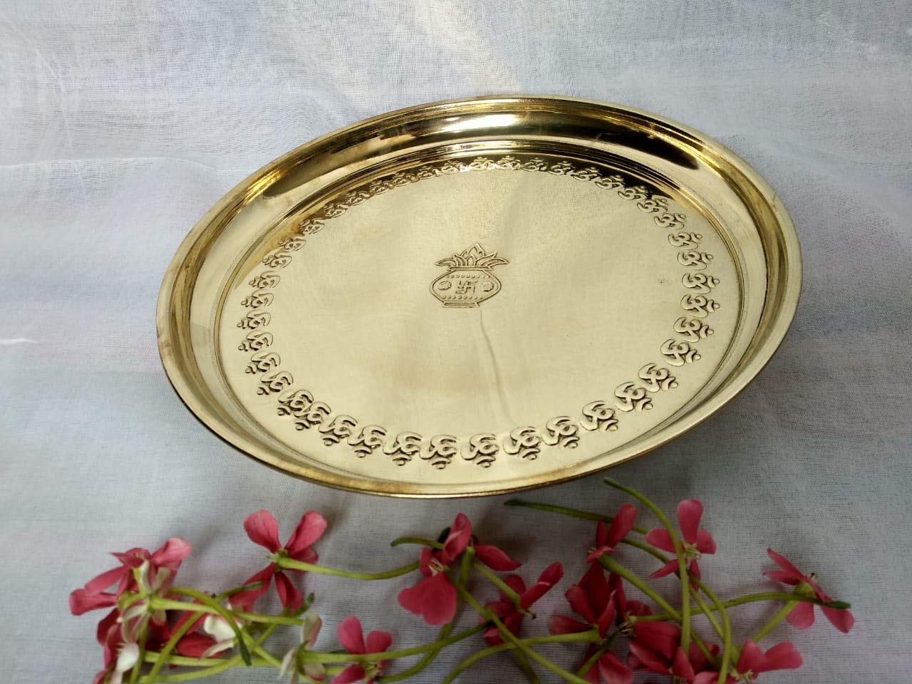 Brass Pooja thali — 1"