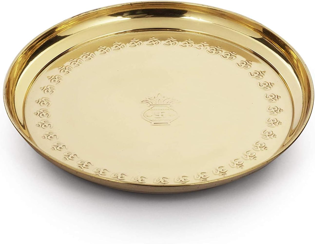 Brass Pooja thali — 1"